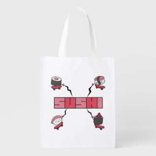 We Love Sushi - Sushi Love - ASL ILY Obsession Grocery Bag