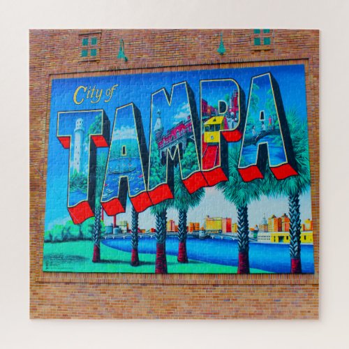 We Love Tampa Florida Jigsaw Puzzle