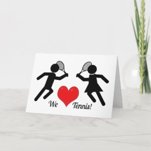 We Love Tennis Card