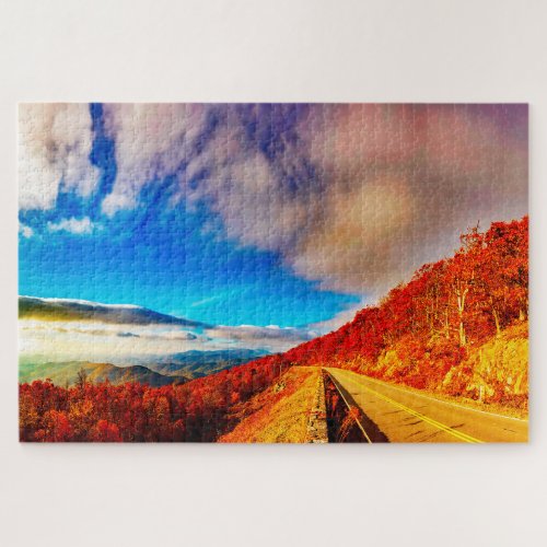 We love The Blue Ridge Mountains Virginia Jigsaw Puzzle