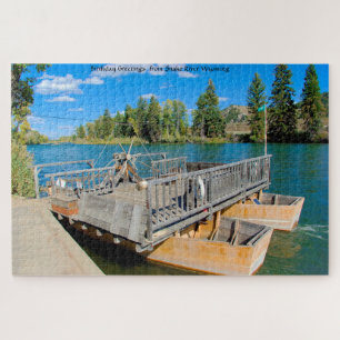 We love The Ferry Snake River Wyoming. Jigsaw Puzz Jigsaw Puzzle