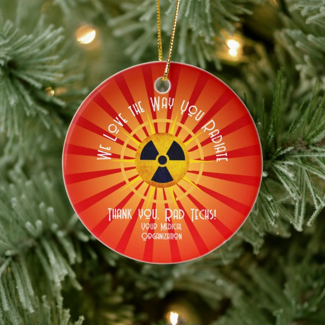 We Love the Way You Radiate Ceramic Ornament (Tree)
