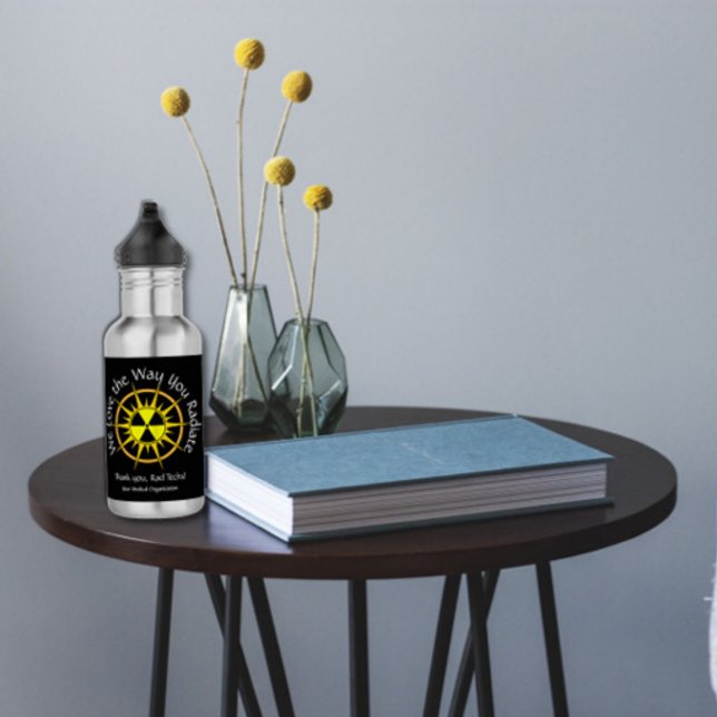 We Love the Way You Radiate Stainless Steel Water Bottle (Creator Uploaded)