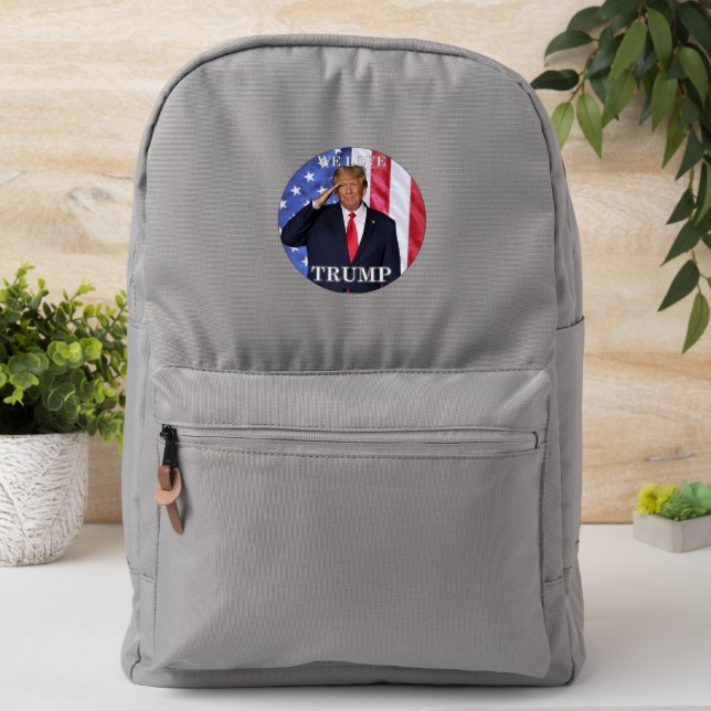 We Love Trump Patch (On Backpack)
