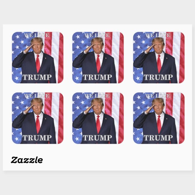 We Love Trump Stickers (Sheet)