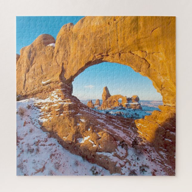 We Love Turret Arch Utah Jigsaw Puzzle (Vertical)