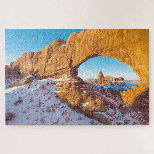 We Love Turret Arch Utah Jigsaw Puzzle (Horizontal)