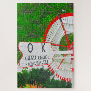 We love Vintage Windmills Iowa. Jigsaw Puzzle