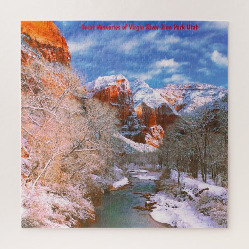 We Love Virgin River Zion Park Utah Jigsaw Puzzle