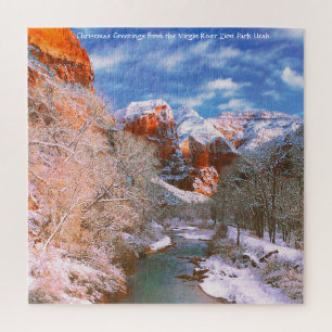 We Love Virgin River Zion Park Utah Jigsaw Puzzle