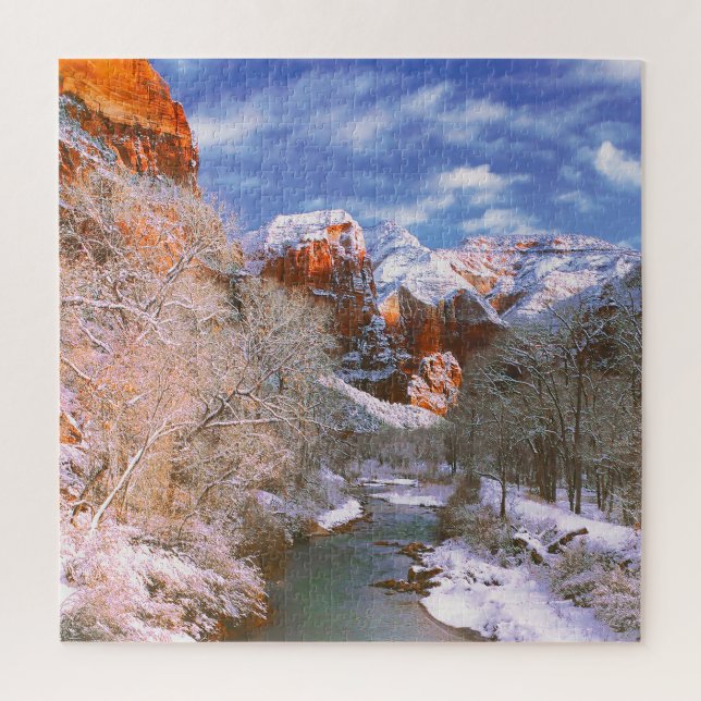 We Love Virgin River Zion Park Utah Jigsaw Puzzle (Vertical)