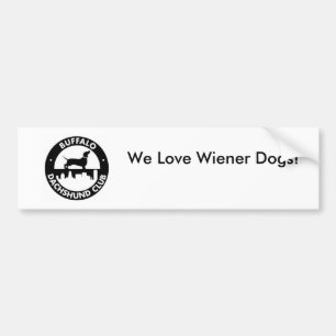 We Love Wiener Dogs! Bumper Sticker