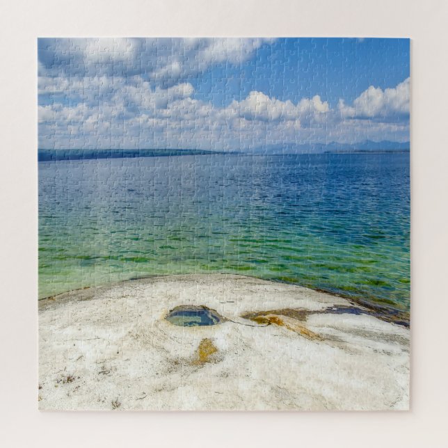We Love  Yellowstone Lake Wyoming. Jigsaw Puzzle (Vertical)