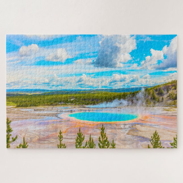 We love Yellowstone Wyoming Jigsaw Puzzle (Horizontal)