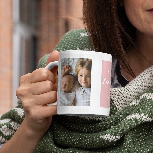 We Love You  2 Photo Collage  Coffee Mug