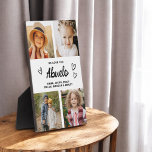 We Love You Abuelo Modern Photo Collage Plaque<br><div class="desc">The Abuelo We Love You Heart Modern Photo Collage Plaque is a touching and personalized gift that showcases your love for your grandfather. This beautifully designed plaque features a heart-shaped photo collage, allowing you to add your favorite family pictures in a modern and stylish layout. The heartfelt "We Love You,...</div>