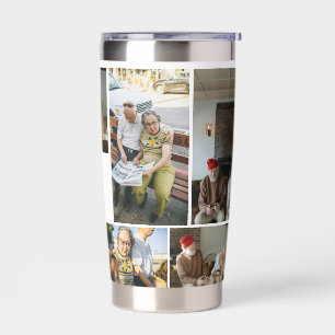 We Love You Custom Family Photo Collage Insulated Tumbler