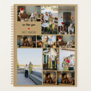 We Love You Custom Family Photo Collage  Planner