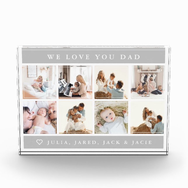 We Love You Dad Acrylic Award (Front)