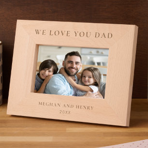 We Love You Dad Personalized Photo Frame Gift