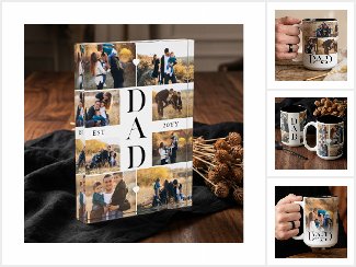 We Love You Dad Photo Collage Father's Day Gifts