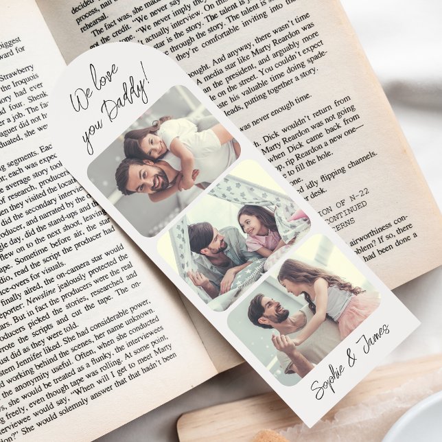 We Love You Daddy Custom Photo Keepsake Bookmarks (Creator Uploaded)