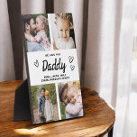 We Love You Daddy Modern Photo Collage Plaque<br><div class="desc">The Daddy We Love You Heart Modern Photo Collage Plaque is a touching and personalized gift that showcases your love for your dad. This beautifully designed plaque features a heart-shaped photo collage, allowing you to add your favorite family pictures in a modern and stylish layout. The heartfelt "We Love You,...</div>