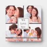 We Love You Daddy, Personalized 4 Photo College  Plaque at Zazzle