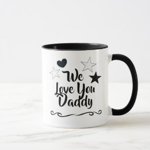 We Love You Daddy, Personalized Kids Names Mug