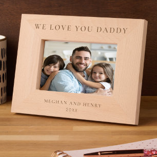 We Love You Daddy Personalized Photo Frame Gift