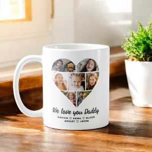 We love you Daddy Photo Instagram Collage Coffee Mug