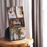 We Love You Daddy Rustic Wood Photo Collage Plaque<br><div class="desc">The Daddy We Love You Heart Modern Photo Collage Plaque is a touching and personalized gift that showcases your love for your dad. This beautifully designed plaque features a heart-shaped photo collage, allowing you to add your favorite family pictures in a modern and stylish layout. The heartfelt "We Love You,...</div>