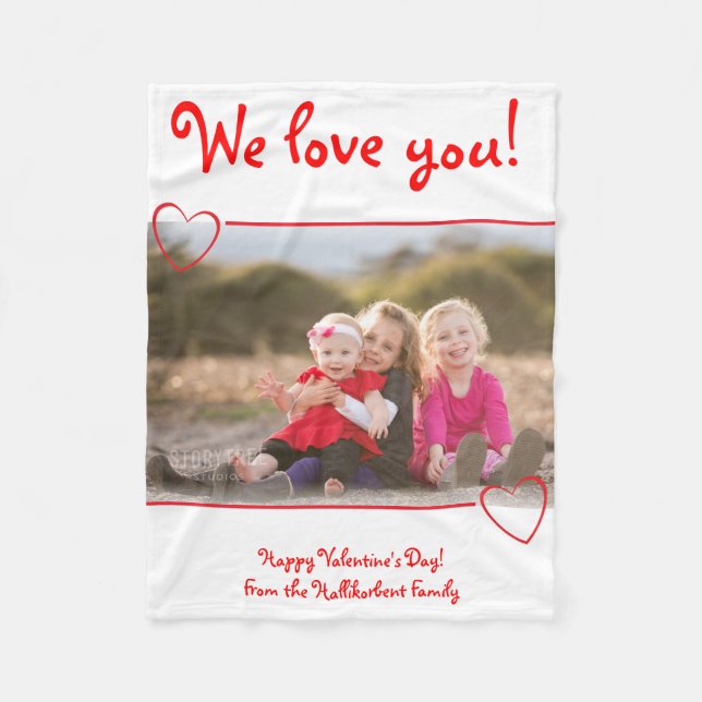 We love you | Fleece Blanket (Front)