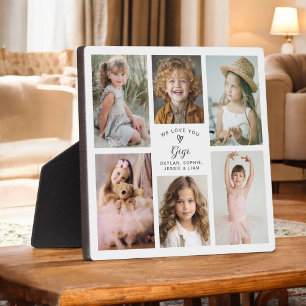 We Love You Gigi Photo Collage Keepsake Plaque