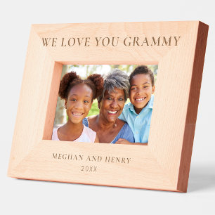 We Love You Grammy Personalized Photo Frame Gift Engraved Frames