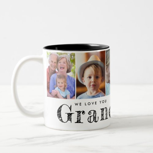We love you grandfather Grandchildren photos Two_Tone Coffee Mug