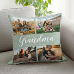We Love You Grandma 4 Photo Collage Throw Pillow<br><div class="desc">Say we love you to grandma this holiday season with a personalized Christmas gift throw pillow featuring 4 of your favorite photos and grandchildren kids names and . All text in this design is editable so you can add your own message or text. Available in a variety colors, styles and...</div>