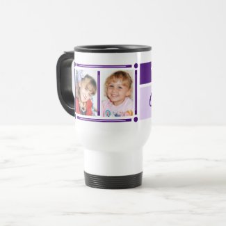 We love you grandma add photos white and purple