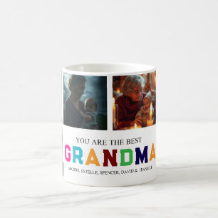 We Love You Grandma Custom 6-Photo Coffee Mug