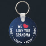 We love you Grandma, Custom Names Keychain<br><div class="desc">Grandma Gift,  Gift for Her,  Personalized. *** if you encounter any design problem or need help,  you can contact me for assistance.***</div>