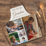 We Love You Grandma | Custom Off-White 5 Photo Apron<br><div class="desc">Cook up love in style with this We Love You Grandma | Custom Off-White 5 Photo Apron! Featuring five cherished family photos and “We Love You Grandma, ” this apron blends function with heart. Perfect for baking cookies, cooking Sunday dinner, or just looking adorable in the kitchen, it’s a practical...</div>
