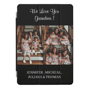 We love you Grandma Custom Photo Collage Script iPad Pro Cover
