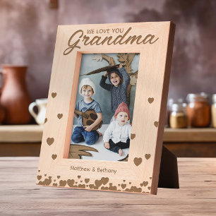 We Love You Grandma Engraved Frames