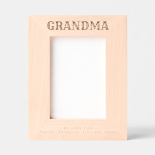 We Love You Grandma Engraved Frames