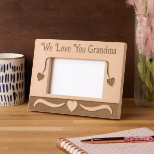 We love you Grandma love hearts Engraved Frames