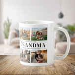 We Love You Grandma Personalized 4 Photo Collage Coffee Mug<br><div class="desc">Say we love you to grandma with a personalized gift coffee mug featuring 4 of your favorite photos and grandchildren kids names. All text in this design is editable so you can add your own message or text. Available in a variety colors,  styles and products.</div>