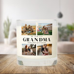 We Love You Grandma Personalized 4 Photo Collage Scented Candle<br><div class="desc">Say we love you to grandma with a personalized gift candle featuring 4 of your favorite photos and grandchildren kids names. All text in this design is editable so you can add your own message or text.</div>