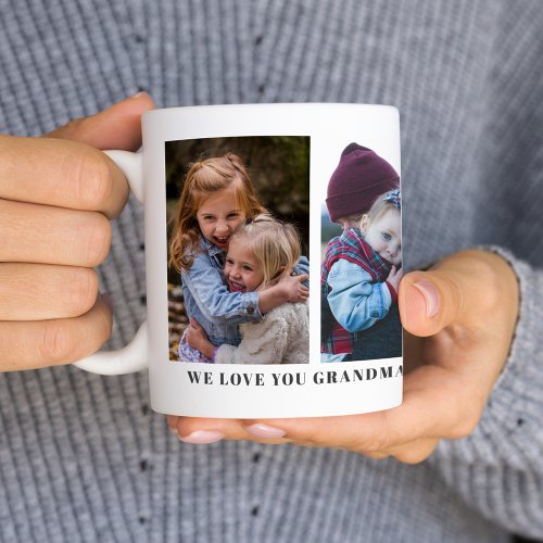 We Love You Grandma Personalized Custom Mug