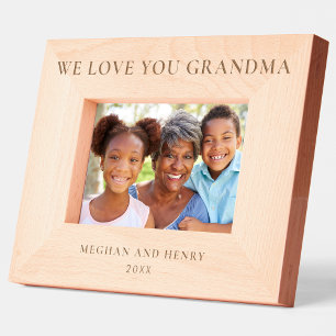 We Love You Grandma Personalized Photo Frame Gift