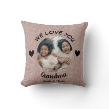 We love you Grandma personalized photo keepsake